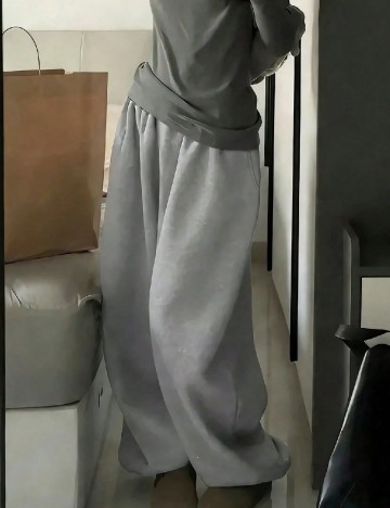 Pantaloni Shein Kids, gri