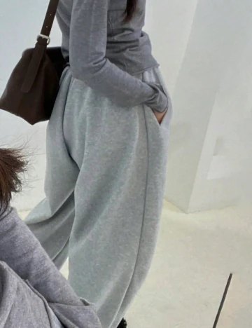 Pantaloni Shein Kids, gri