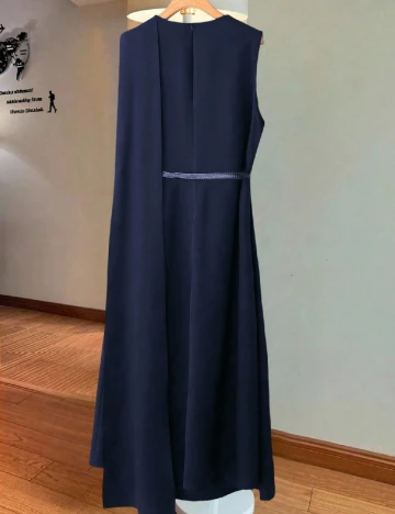 Rochie lunga SHEIN CURVE, bleumarin