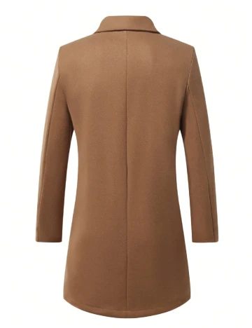 Palton SHEIN Plus Size Men, maro