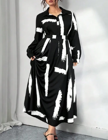 Rochie lunga SHEIN CURVE, negru