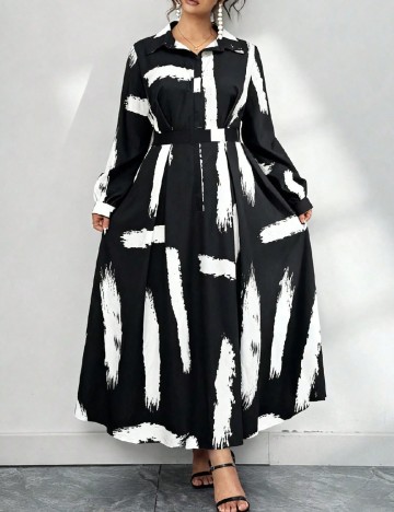 Rochie lunga SHEIN CURVE, negru