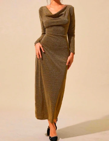 Rochie lunga SHEIN, auriu