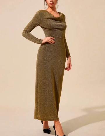 Rochie lunga SHEIN, auriu