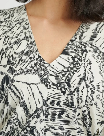 Rochie medie InWear, alb/negru