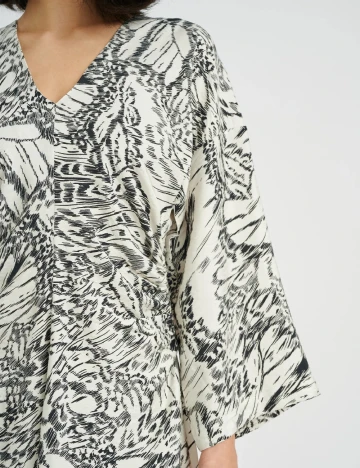 Rochie medie InWear, alb/negru