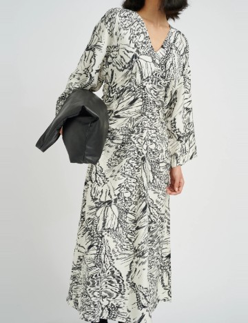 Rochie medie InWear, alb/negru