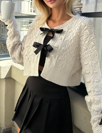 Cardigan SHEIN, ecru