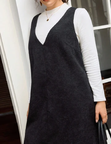 Rochie scurta SHEIN CURVE, negru