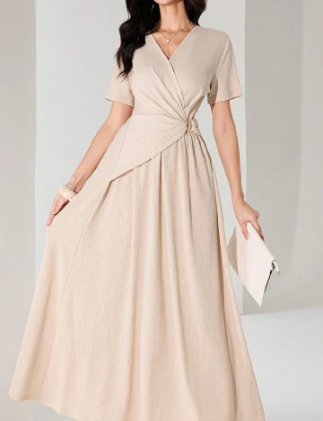 Rochie lunga SHEIN, crem