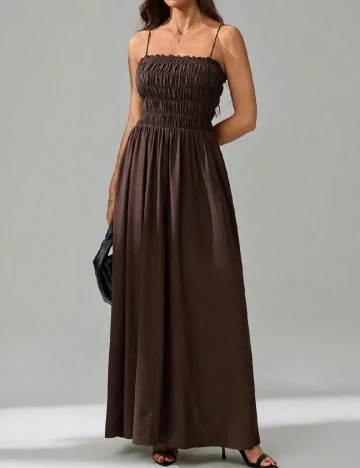 Rochie lunga SHEIN, maro