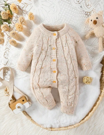 Salopeta Shein Kids, crem