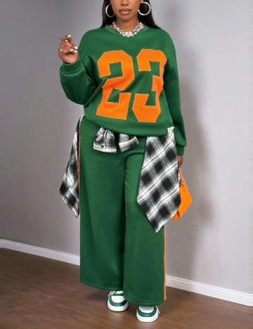 Compleu SHEIN CURVE, verde