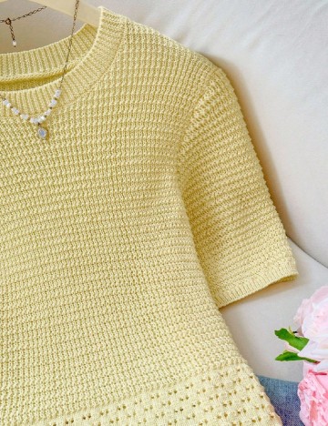 Bluza SHEIN CURVE, galben