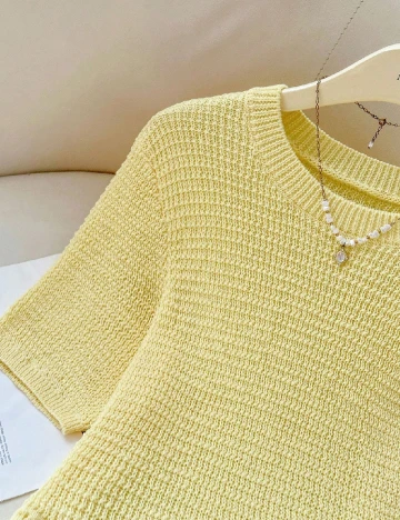 Bluza SHEIN CURVE, galben