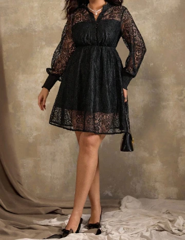 Rochie scurta SHEIN CURVE, negru