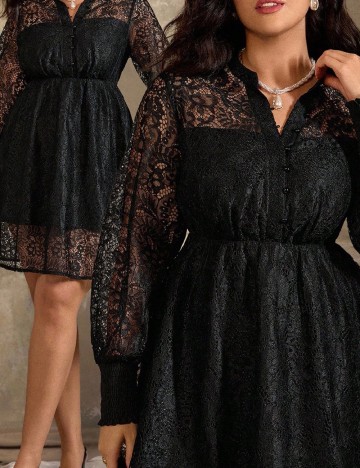 Rochie scurta SHEIN CURVE, negru