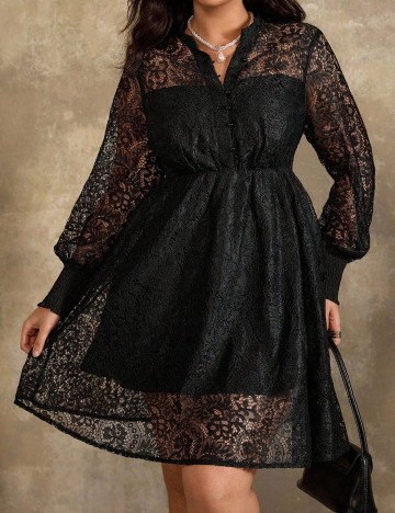 Rochie scurta SHEIN CURVE, negru