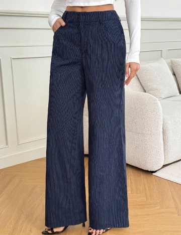 Pantaloni SHEIN, bleumarin