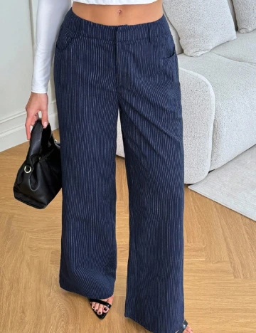 Pantaloni SHEIN, bleumarin