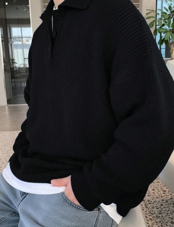 Pulover SHEIN, negru