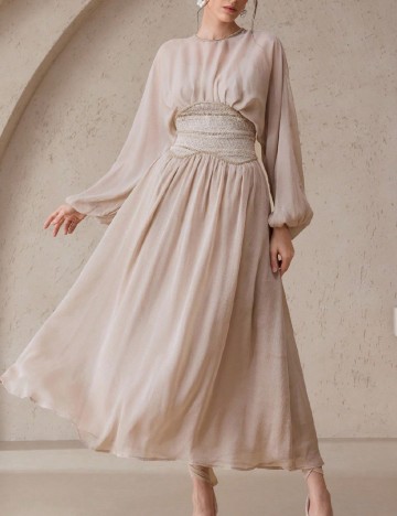 
						Rochie medie SHEIN, crem