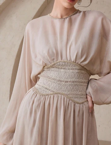 Rochie medie SHEIN, crem