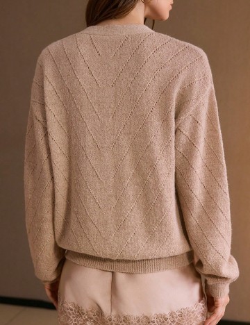 Cardigan MOTF, maro deschis