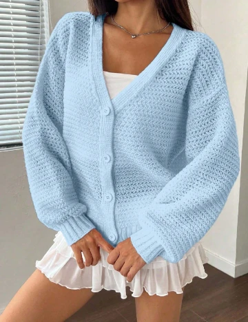 Cardigan SHEIN, albastru