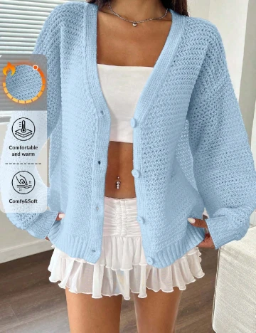 Cardigan SHEIN, albastru