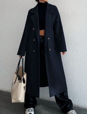 
						Palton SHEIN, bleumarin