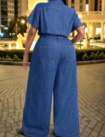 Salopeta SHEIN CURVE, albastru