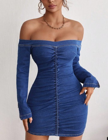 Rochie scurta SHEIN, albastru