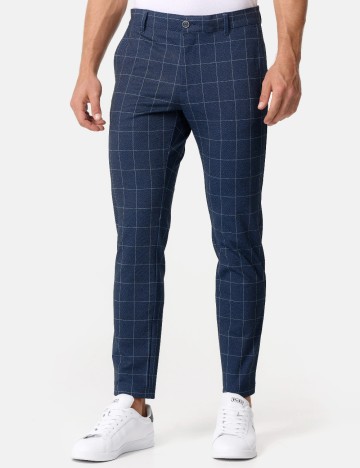 Pantaloni Jeff Urban Tailoring, bleumarin