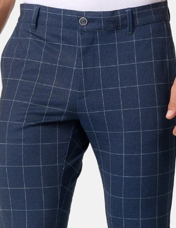Pantaloni Jeff Urban Tailoring, bleumarin