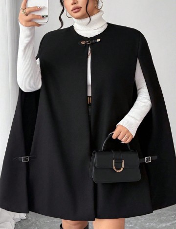 Poncho SHEIN CURVE, negru