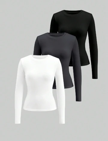 Set bluze 3 bucati SHEIN, mix culori