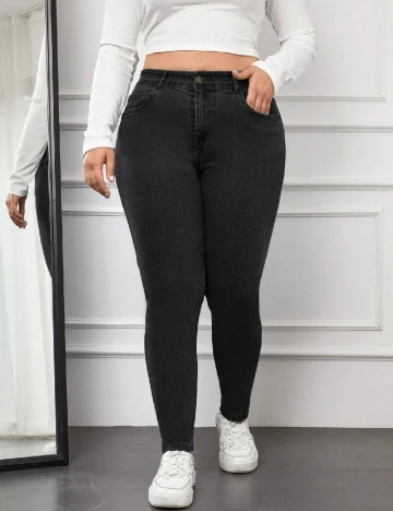 Blugi SHEIN CURVE, negru