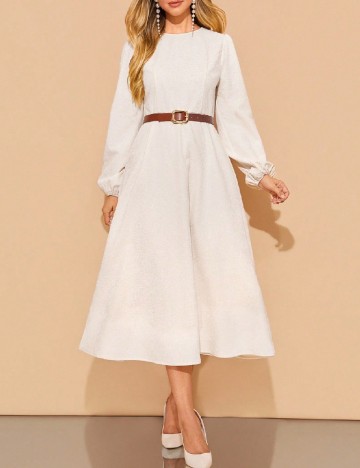 Rochie medie SHEIN, alb