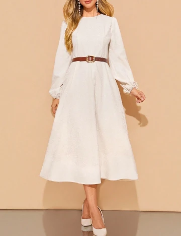 Rochie medie SHEIN, alb