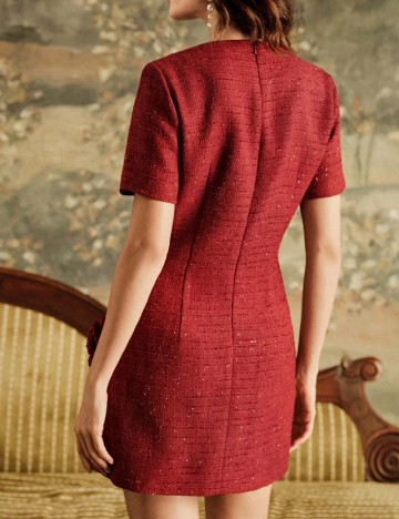 Rochie scurta Anewsta, rosu