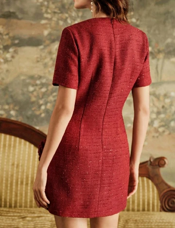 Rochie scurta Anewsta, rosu