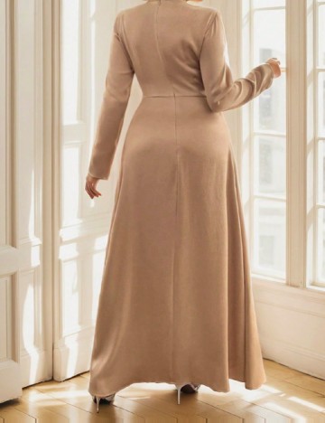 Rochie lunga SHEIN CURVE, maro