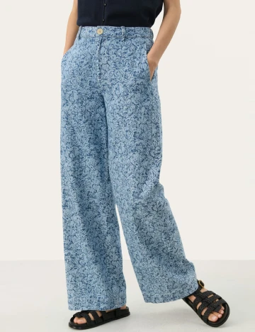 Pantaloni Part Two, albastru