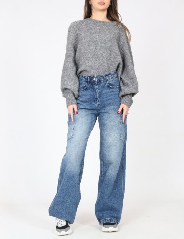 
						Blugi SHEIN, albastru