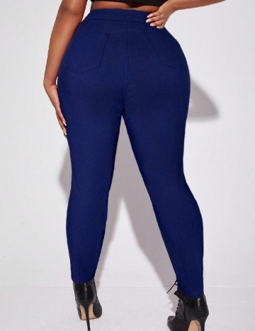 Pantaloni SHEIN CURVE, albastru