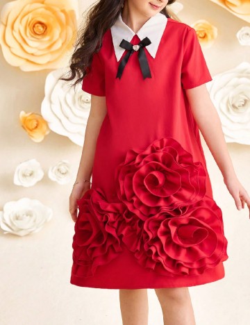 
						Rochie Shein Kids, rosu