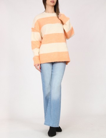 Pulover C&A, portocaliu/crem