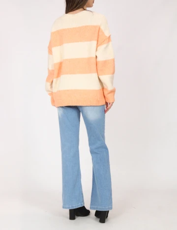 Pulover C&A, portocaliu/crem