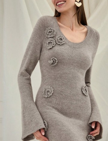 Rochie lunga SHEIN, gri